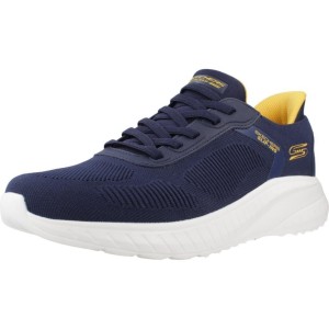 Buty SKECHERS BOB SQUAD CHAOS SOLID STEP Niebieski