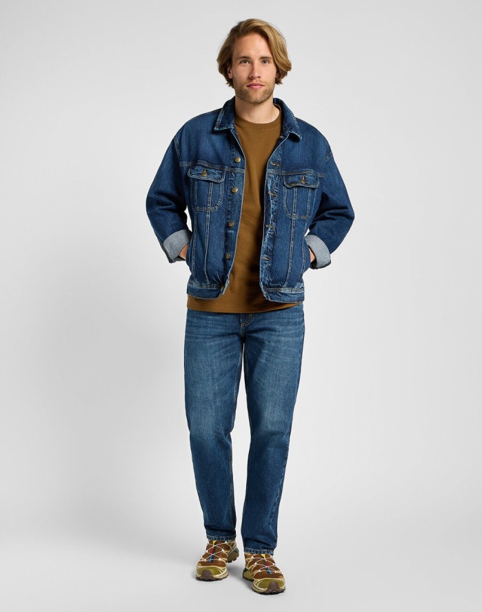 LEE MĘSKIE SPODNIE JEANSOWE OSCAR ECLIPSE BLUE 112355855 L76F016432