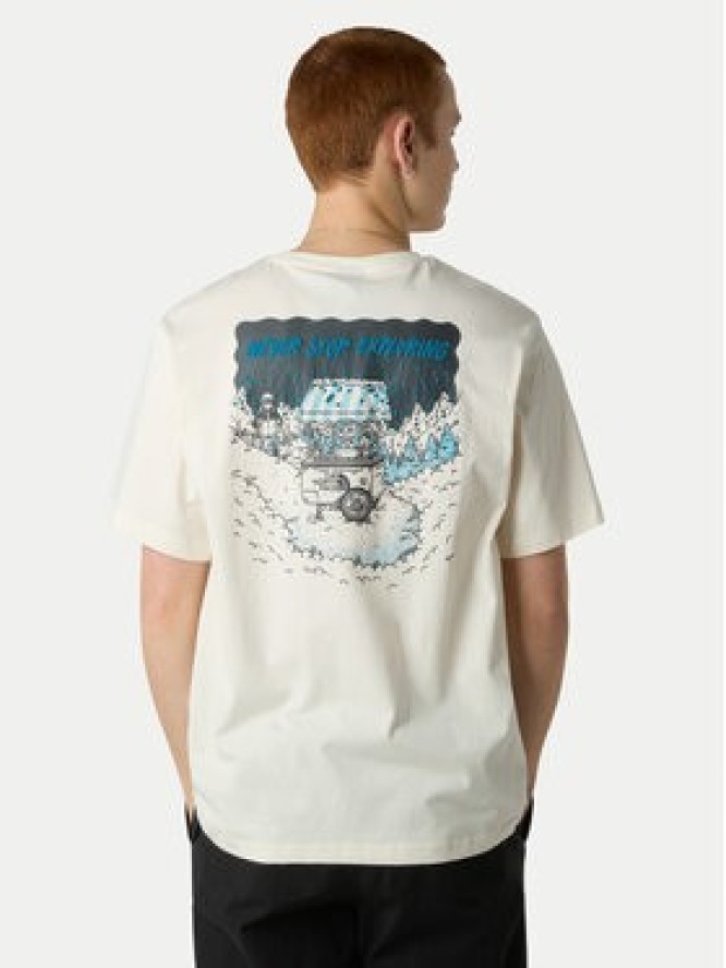 The North Face T-Shirt Powder Days NF0A8E4D Écru Relaxed Fit