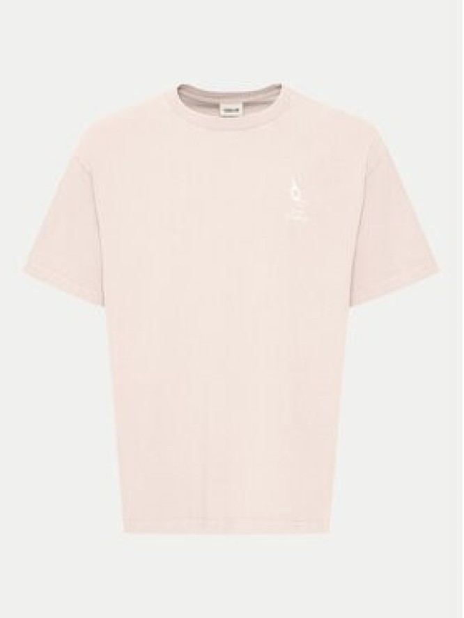 Solid T-Shirt Ismail 21108240 Pomarańczowy Regular Fit