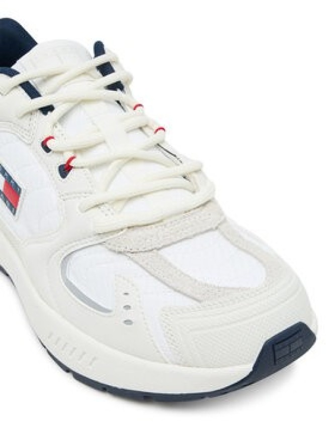 Tommy Jeans Sneakersy Tjm Runner EM0EM01581 Écru