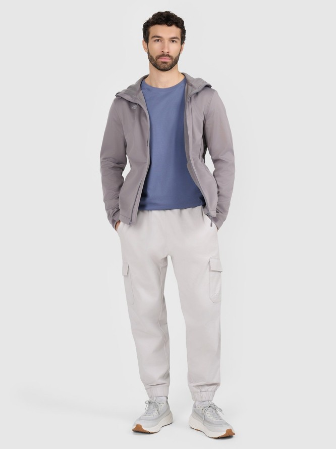 4F Kurtka softshell wiatroodporna membrana 5 000 męska - szara XXL