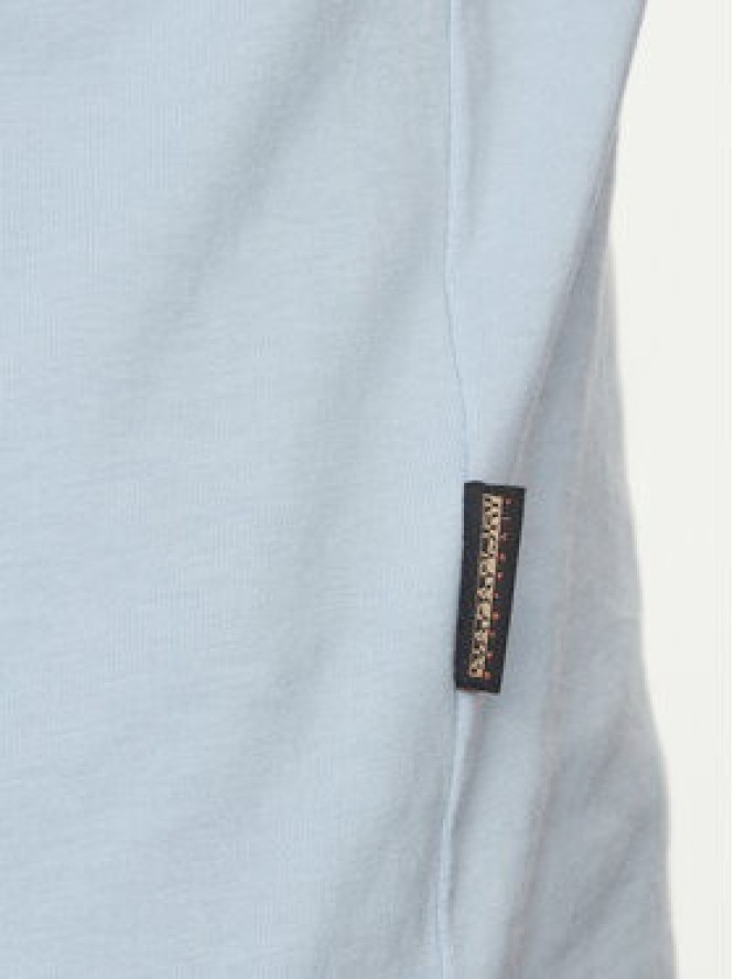 Napapijri T-Shirt S-Bollo NP0A4I3C Błękitny Regular Fit