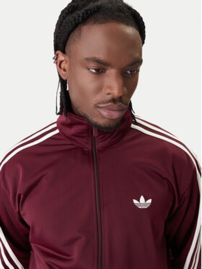 adidas Bluza Firebird KE1646 Bordowy Loose Fit