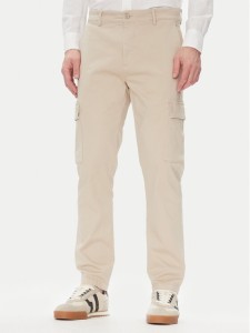 Pepe Jeans Spodnie materiałowe PM211907 Beżowy Slim Fit
