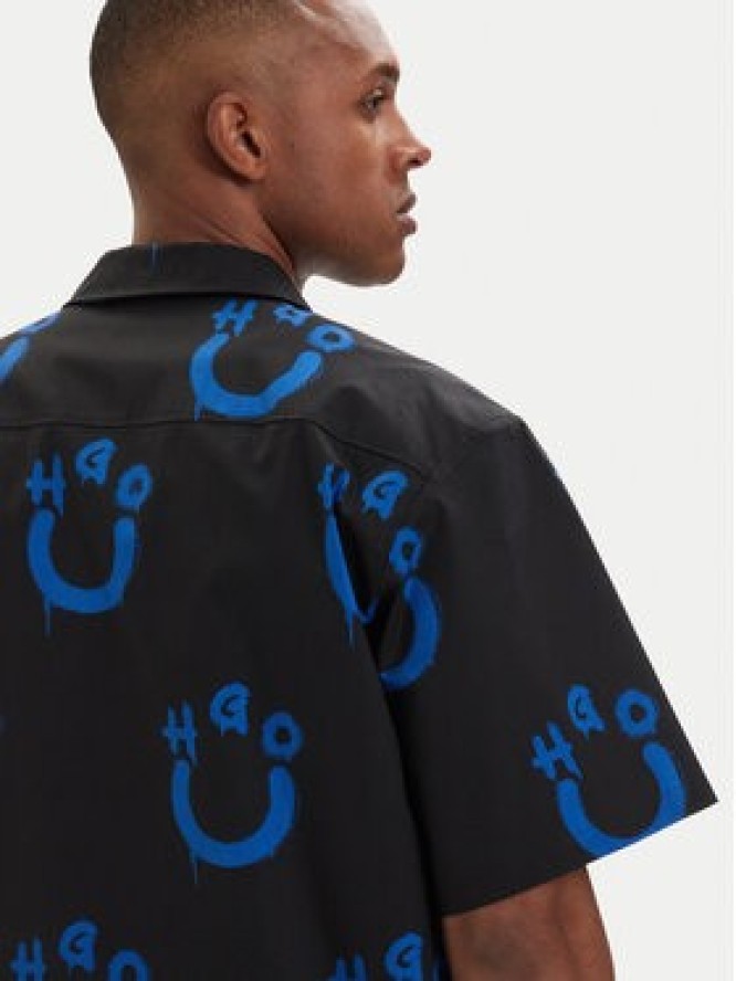 HUGO Koszula Eligino 50561691 Czarny Relaxed Fit