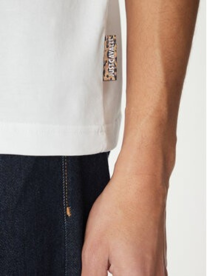 Just Cavalli T-Shirt 78OAHT01 Biały Regular Fit