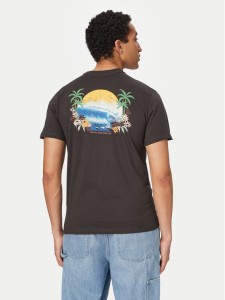 Quiksilver T-Shirt EV Barrel Paradise EQYZT08285 Czarny Regular Fit