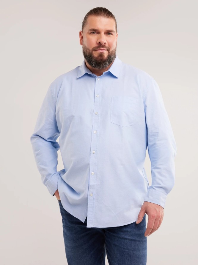 Koszula męska z tkaniny typu oxford jasnoniebieska Trixi 400