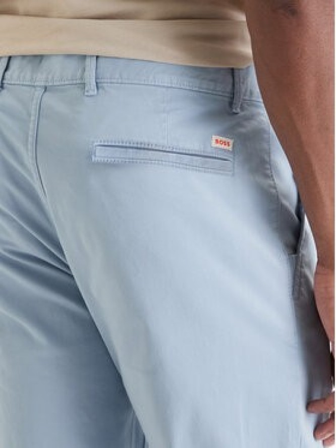 BOSS Chinosy 50510933 Błękitny Slim Fit