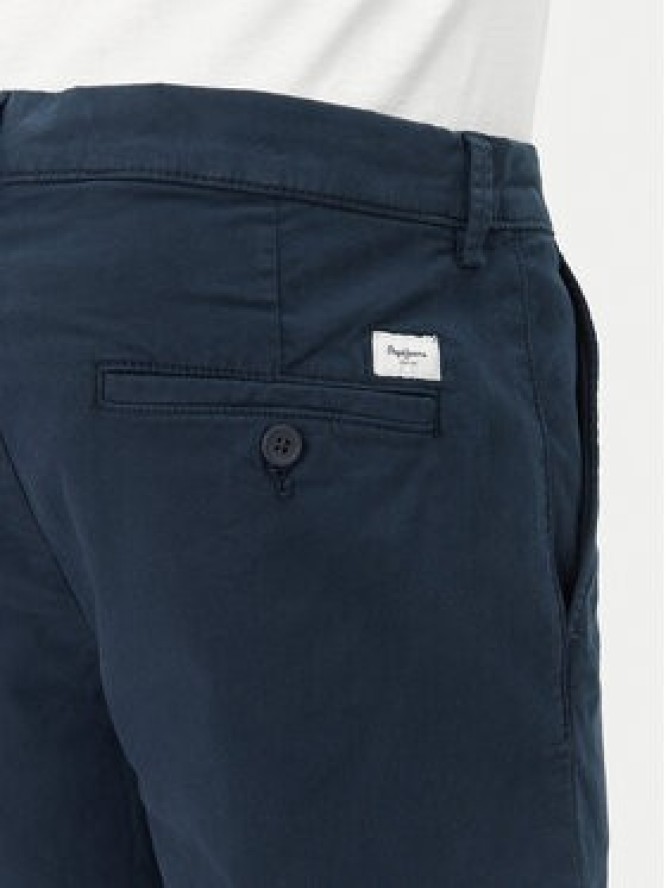Pepe Jeans Szorty materiałowe PM801181 Granatowy Regular Fit