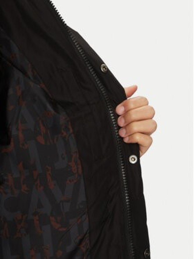 Just Cavalli Kurtka zimowa 77OASD22 Czarny Regular Fit