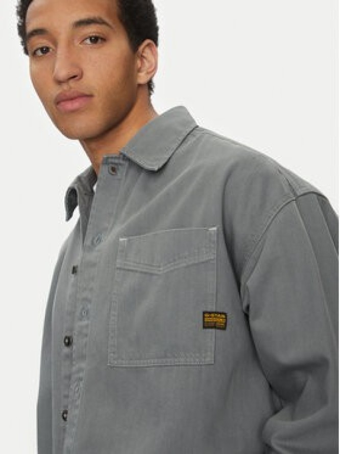 G-Star Raw Koszula D23007-D300 H116 Szary Boxy Fit