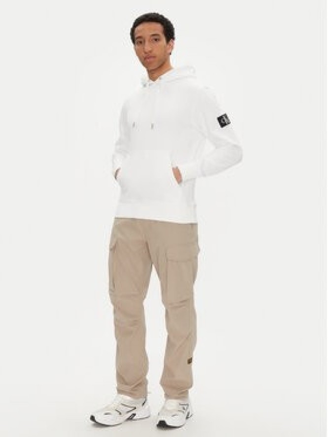 Calvin Klein Jeans Bluza J30J323430 Biały Regular Fit