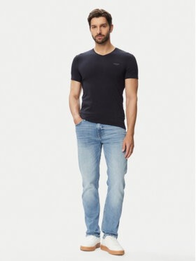 Guess T-Shirt M6YI32 K3735 Granatowy Extra Slim Fit