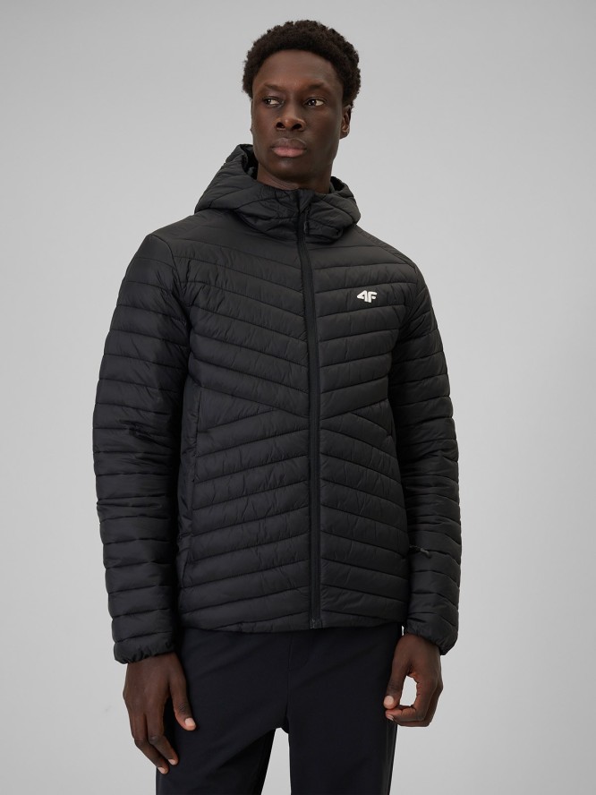 4F Kurtka z wypełnieniem syntetycznym męska - czarna 3XL