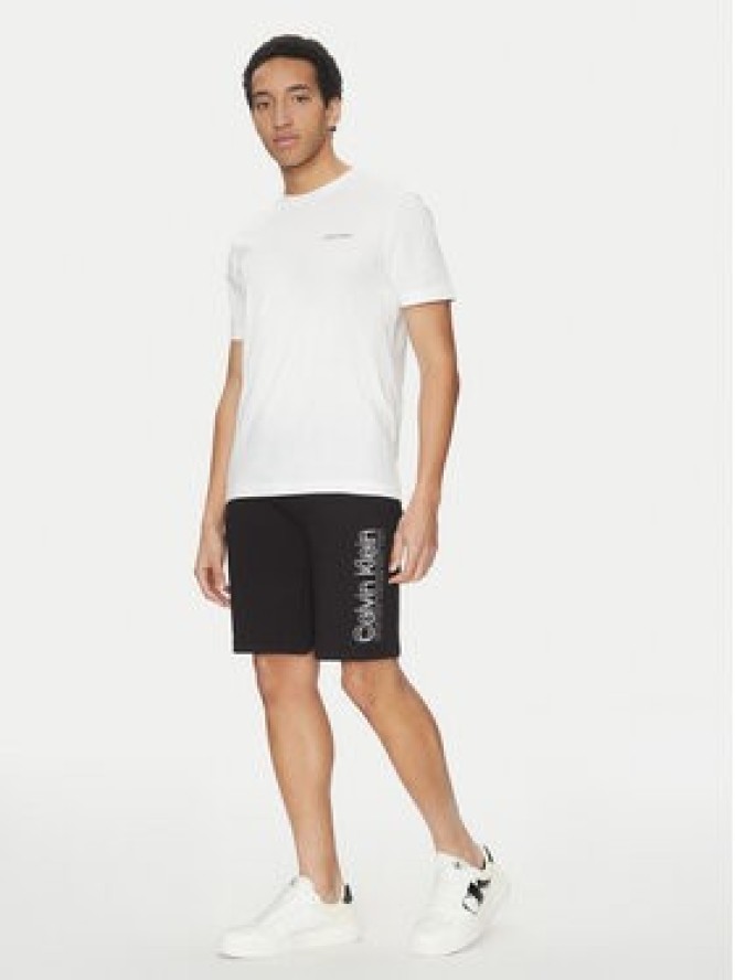 Calvin Klein Szorty sportowe Modern Twill K10K114122 Czarny Regular Fit