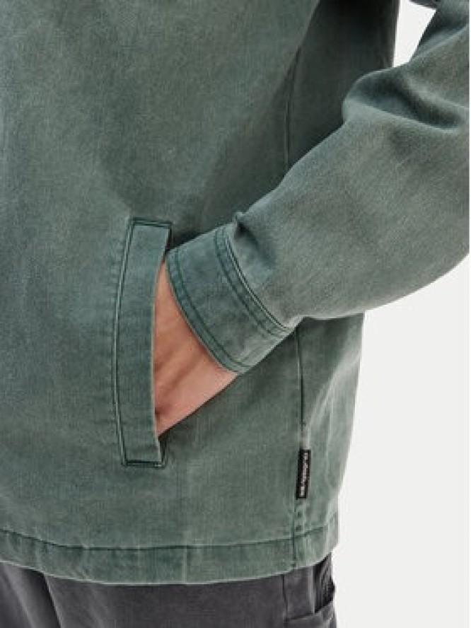 Quiksilver Koszula jeansowa Mohab Washed Twill EQYWT04654 Zielony Oversize
