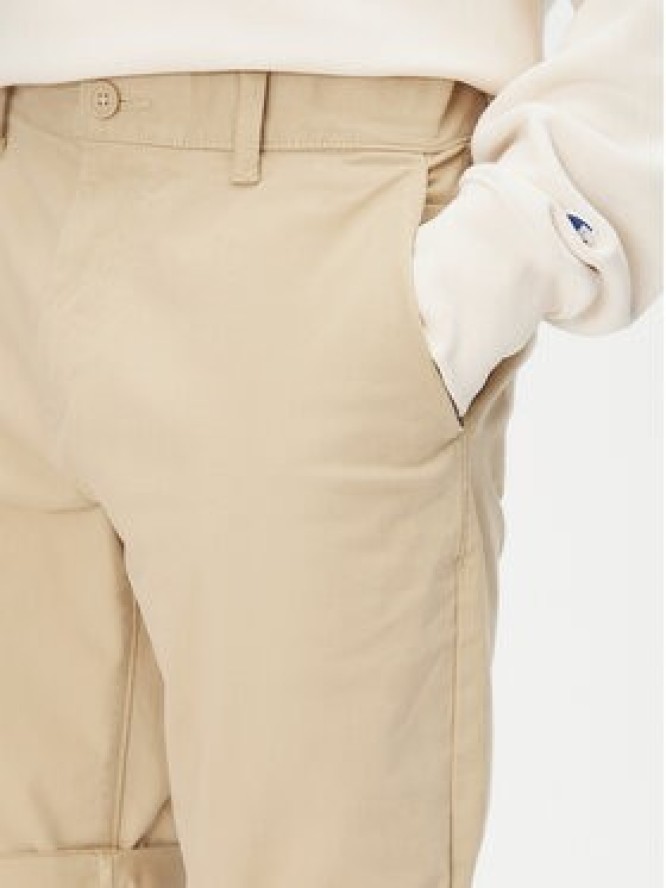 Tommy Jeans Szorty materiałowe Scanton DM0DM21950 Beżowy Slim Fit