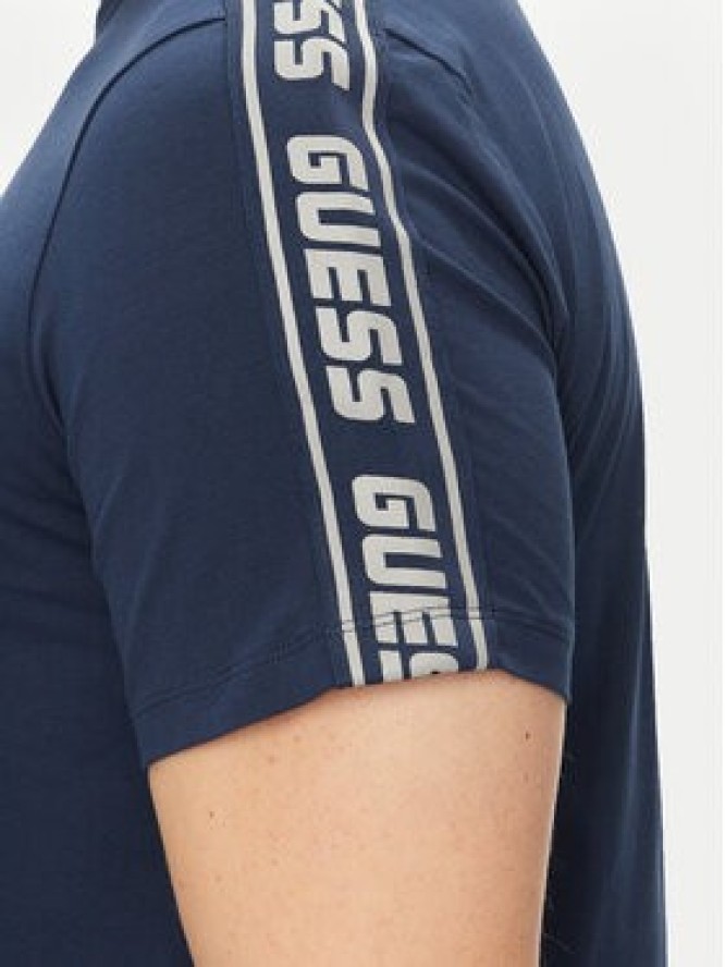 Guess T-Shirt Arlo Z4GI18 J1314 Niebieski Regular Fit