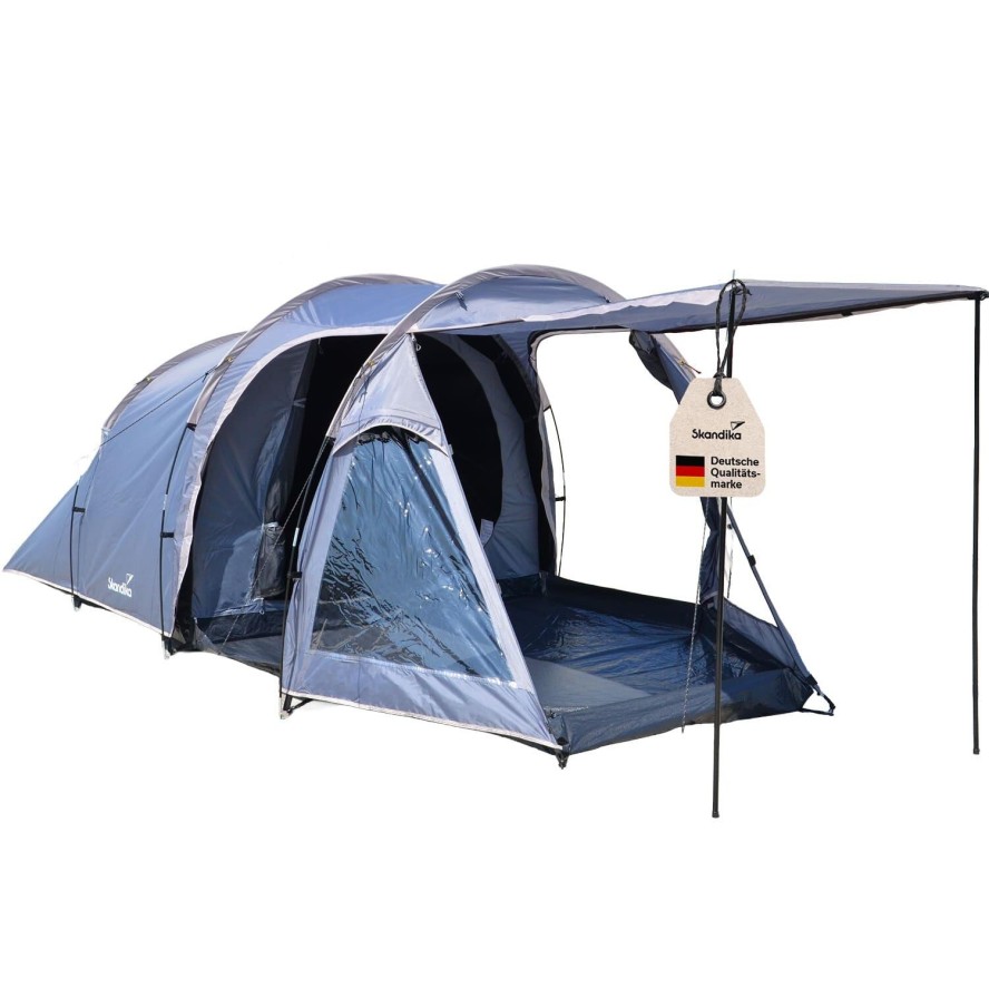 Namiot kempingowy, tunelowy Helgver 4 Sleeper, 4-osobowy, 1 czarna sypialnia