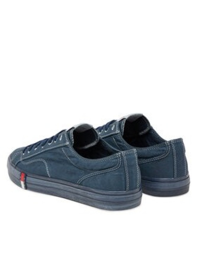 Tommy Jeans Tenisówki Archive Vulc. Y2K Washed Canvas EM0EM01720 Granatowy