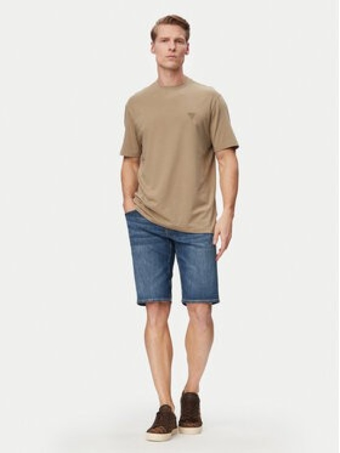 Guess Szorty jeansowe M6GD01 D0756 Niebieski Regular Fit