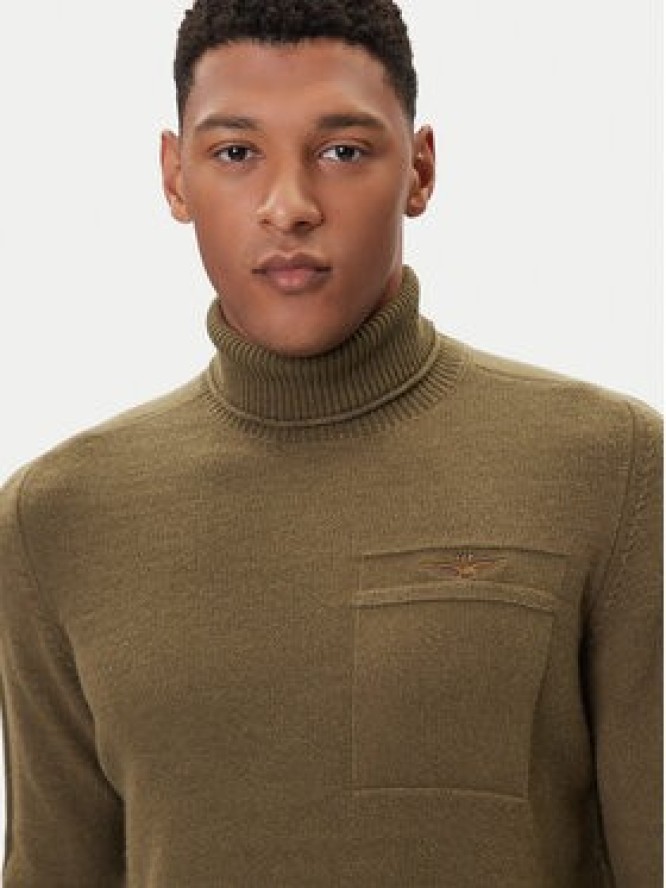 Aeronautica Militare Golf 252MA1587UL00904 Zielony Regular Fit