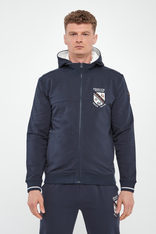 Bluza męska z odpinanym kapturem AERONAUTICA MILITARE