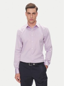 Calvin Klein Koszula LV019EU035 Różowy Slim Fit