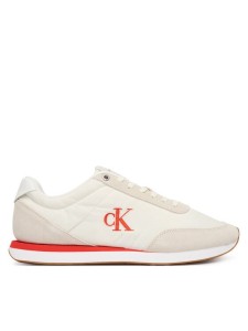 Calvin Klein Jeans Sneakersy Retro Runner Ess Mix Mat YM0YM01361 Beżowy