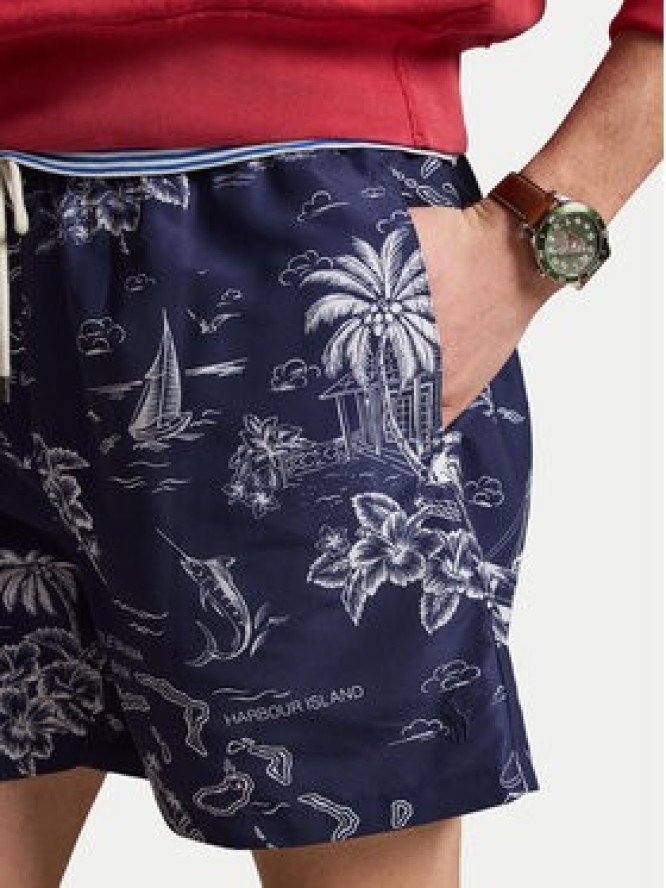 Polo Ralph Lauren Szorty kąpielowe 710B13658001 Granatowy Classic Fit