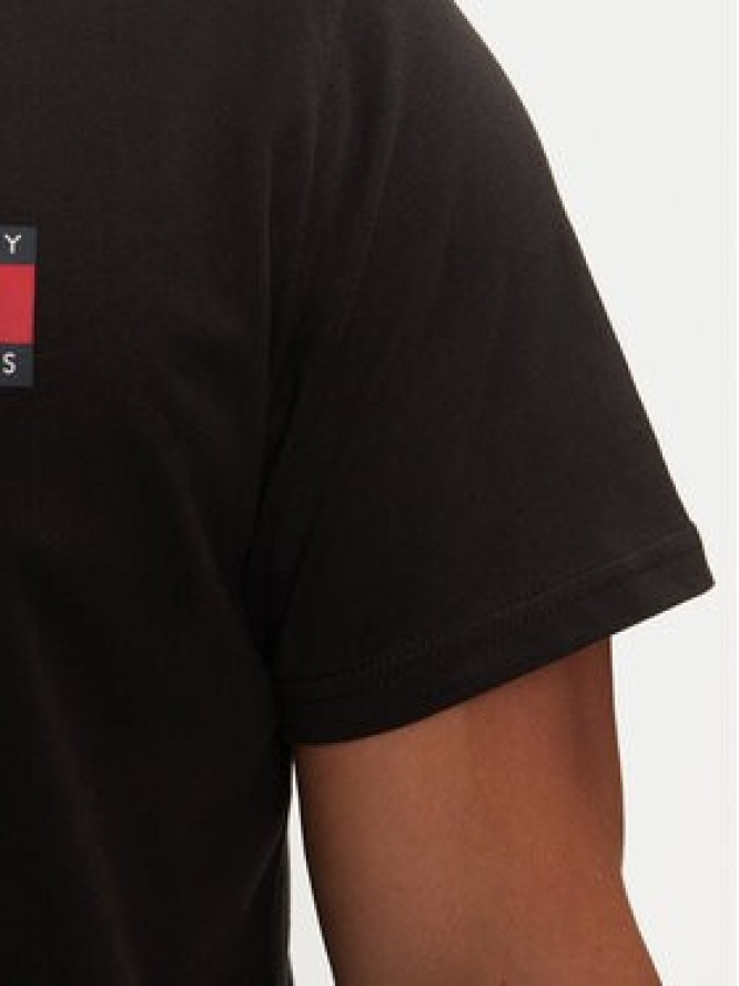 Tommy Jeans T-Shirt Essential Flag DM0DM20740 Czarny Slim Fit