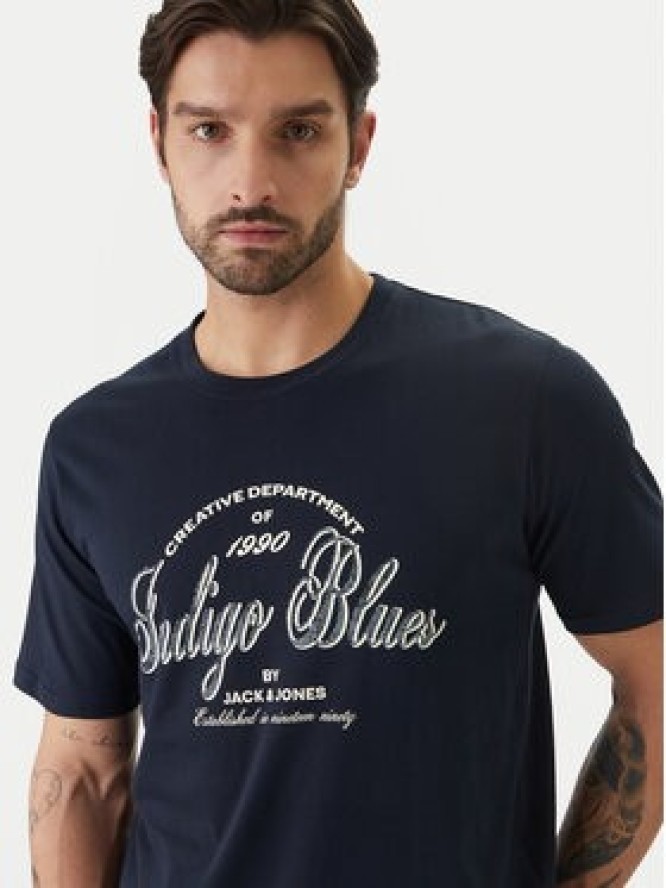 Jack & Jones T-Shirt Earchive 12297673 Granatowy Regular Fit