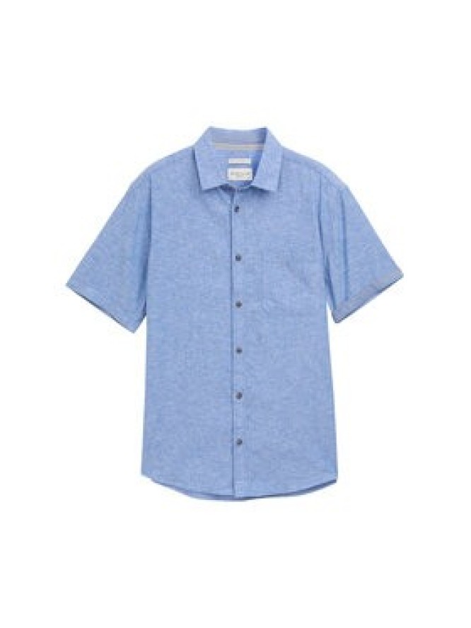 Tom Tailor Koszula 1045098 Niebieski Regular Fit
