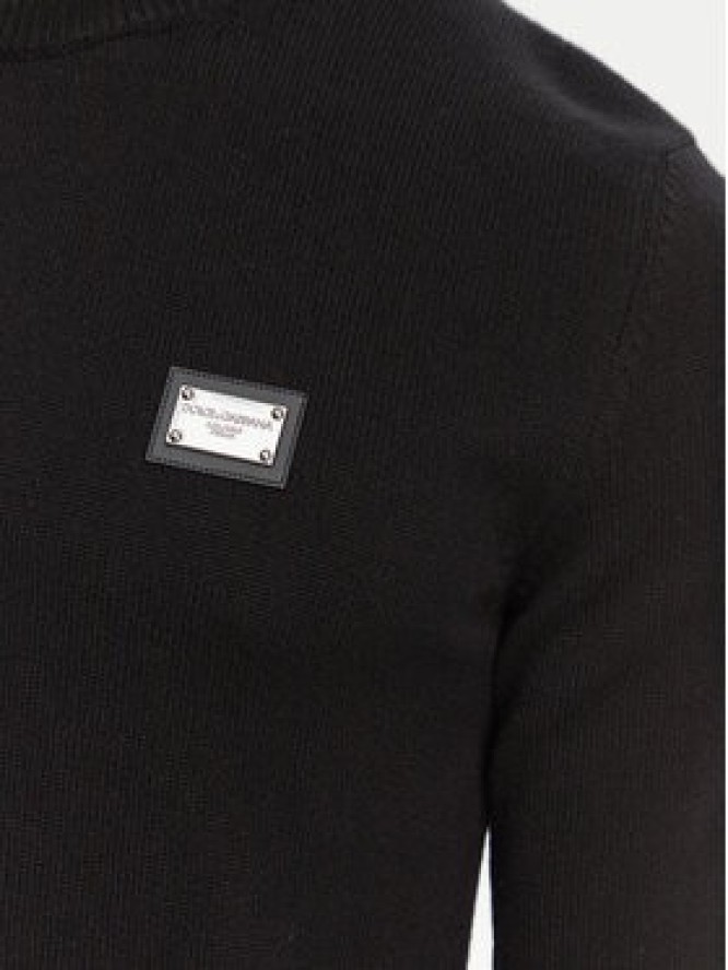 Dolce&Gabbana Sweter GXO39T JEMQ4 Czarny Regular Fit
