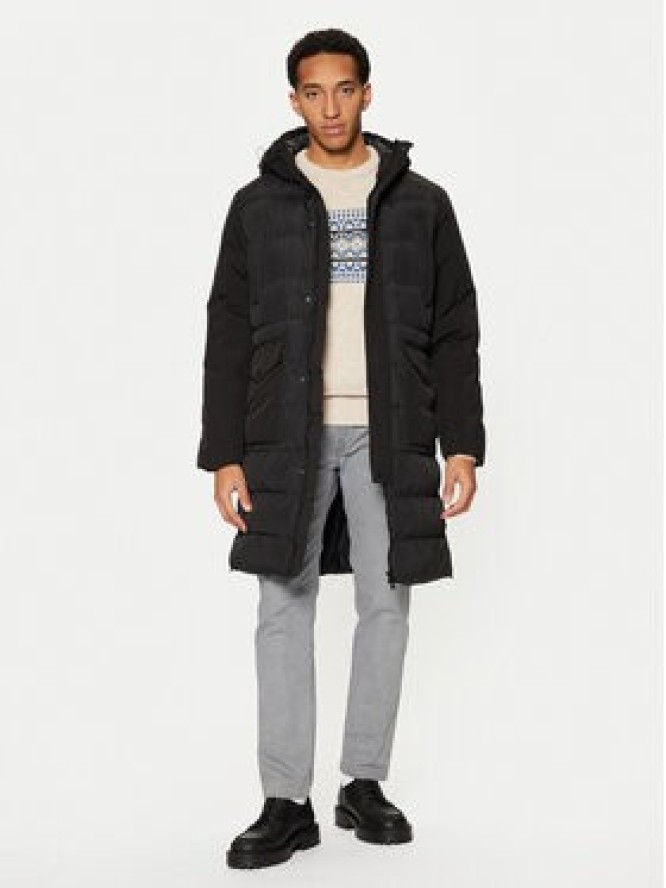 Brave Soul Kurtka zimowa MJK-ELITEBLACK Czarny Regular Fit