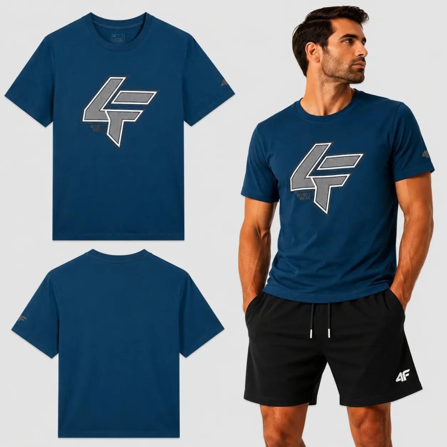 KOSZULKA MĘSKA 4F T-SHIRT BAWEŁNIANY SPORTOWY NA CO DZIEŃ M2662 SS26