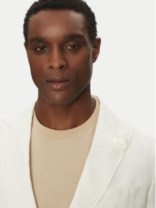 BOSS Marynarka C-Huge-Peak-252 50540516 Biały Slim Fit