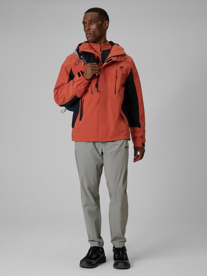 4F Kurtka trekkingowa membrana 10000 męska - pomarańczowa L