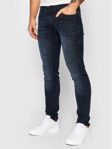 Jack & Jones Jeansy Liam Original Agi 12166852 Granatowy Skinny Fit