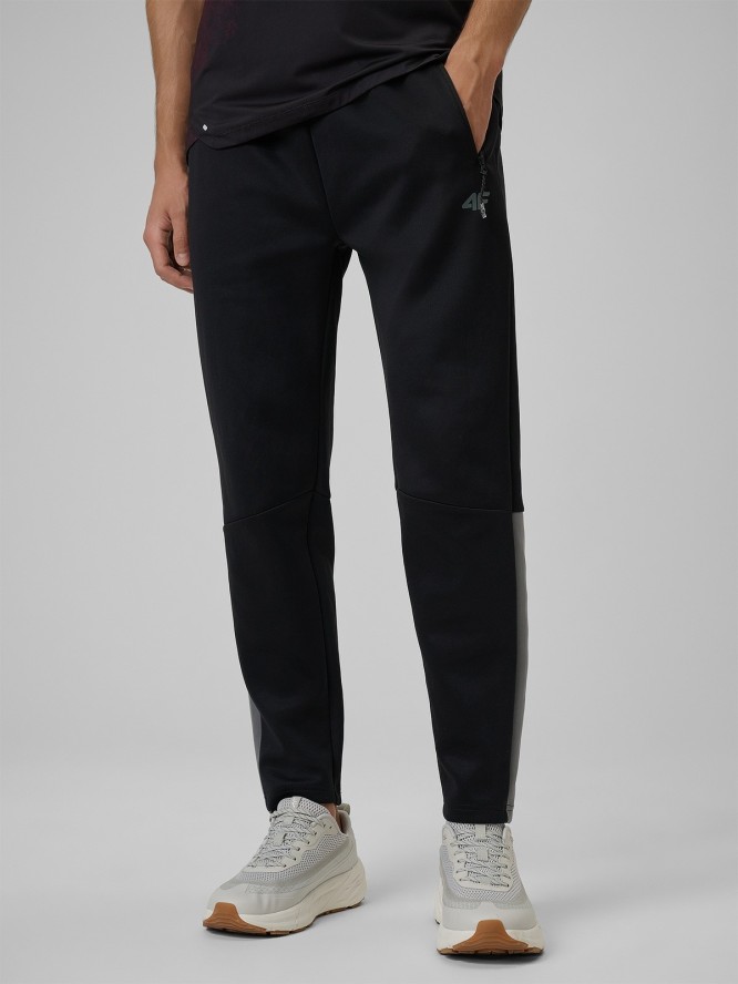 4F Spodnie treningowe szybkoschnące męskie - czarne S