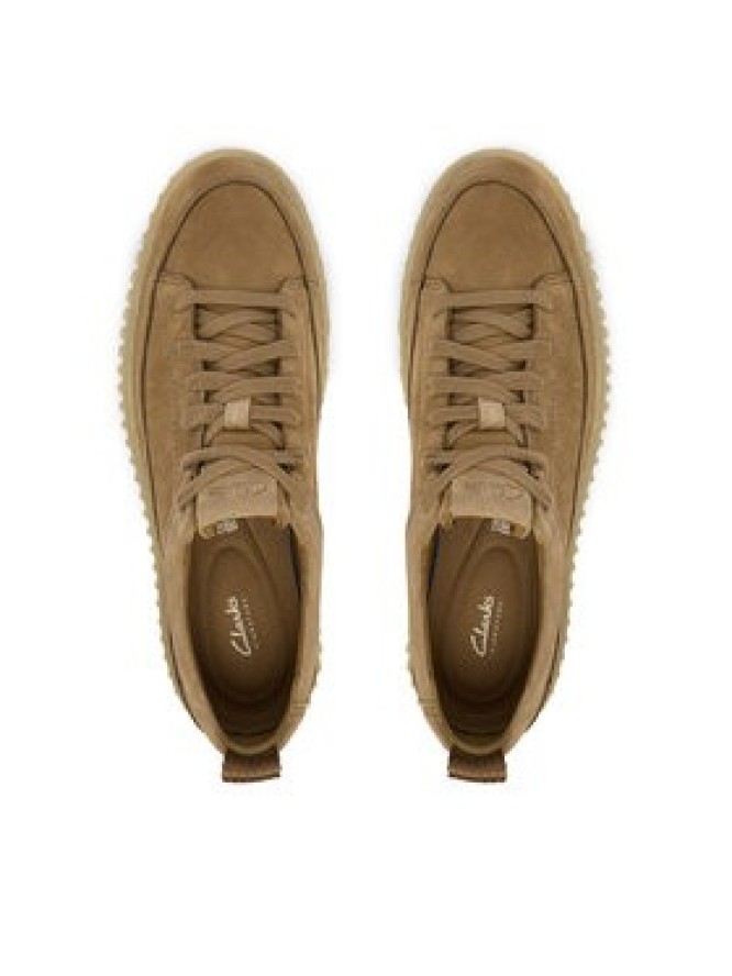 Clarks Sneakersy Torhill Lace 26184418 Brązowy