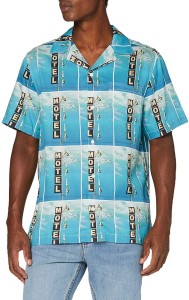 MĘSKA KOSZULA WRANGLER SS ALLOVER SHIRT BLUE W5J36HX05 112130178