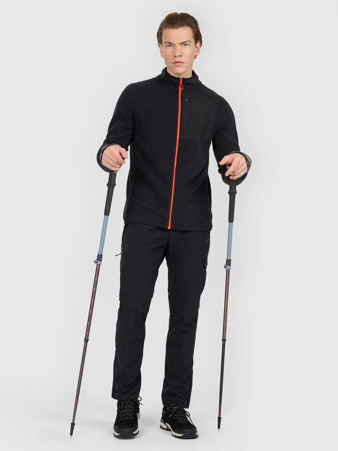 4F Polar ze stójką Polartec regular męski - czarny XXL