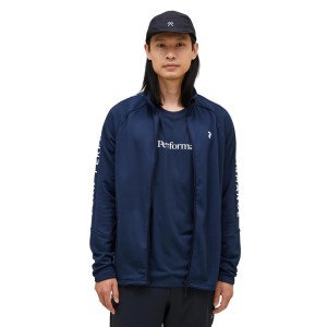 Bluza Peak Performance męska Rider Zip Jacket granatowa - M