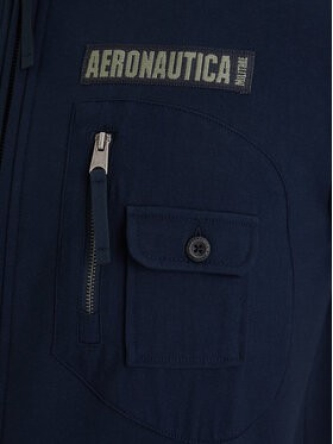 Aeronautica Militare Bluza 261FE2100UF00679 Granatowy Regular Fit