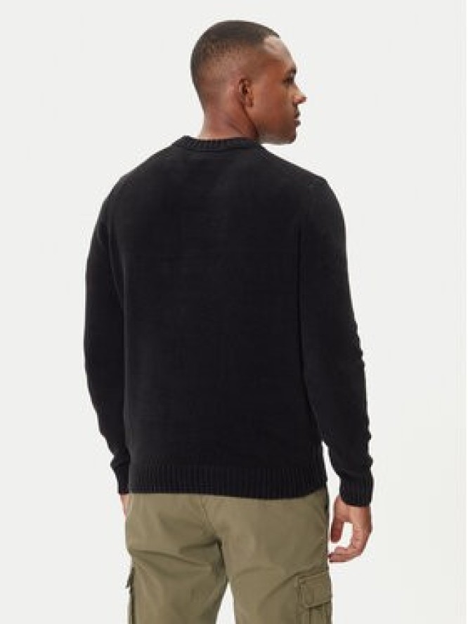 Aeronautica Militare Sweter 252MA1573UL00539 Czarny Regular Fit