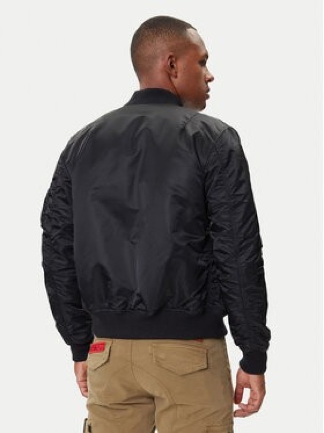 Alpha Industries Kurtka bomber Nasa 166107 Czarny Regular Fit