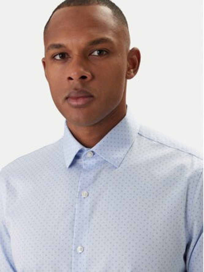 Calvin Klein Koszula LV019EU128 Błękitny Slim Fit